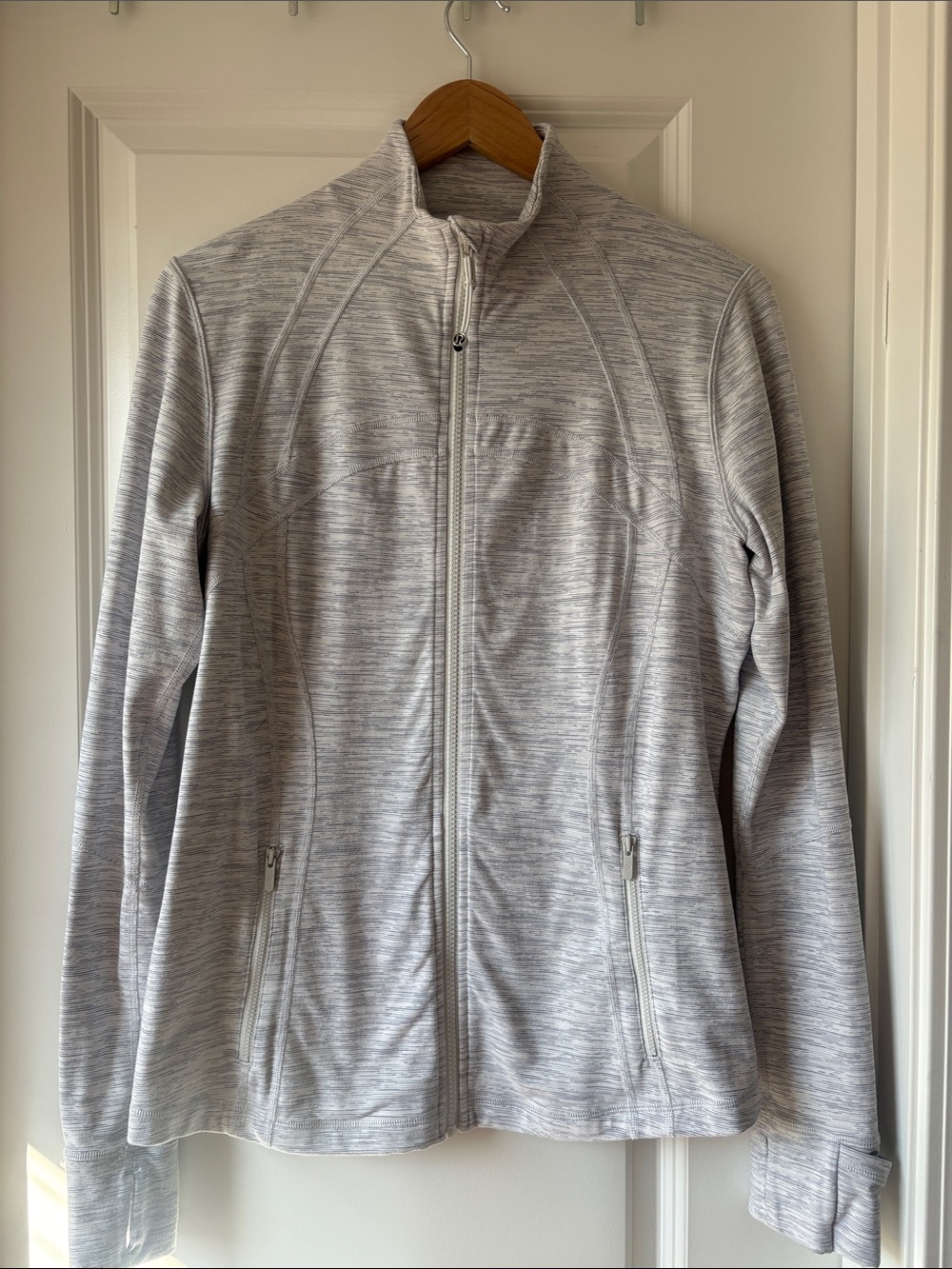 Lululemon Define Heathered Light Gray Jacket